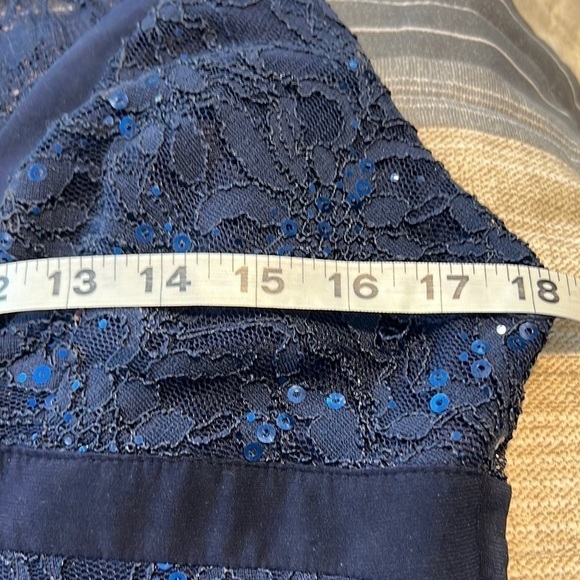 💙VTG Bee Darlin, Gorgeous, Lined, Form Flattering , Rich Navy, Size 6 - Picture 13 of 16